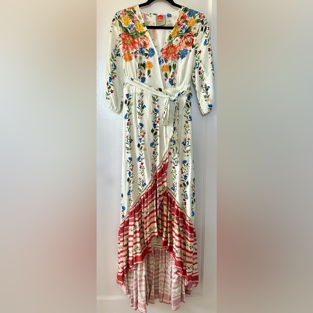 Farm Rio Springtime Wrap Dress (NWOT) - Picture 6 of 10